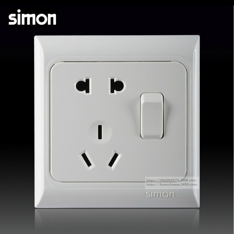 simon/西蒙 61系列 一开五孔插座J60415