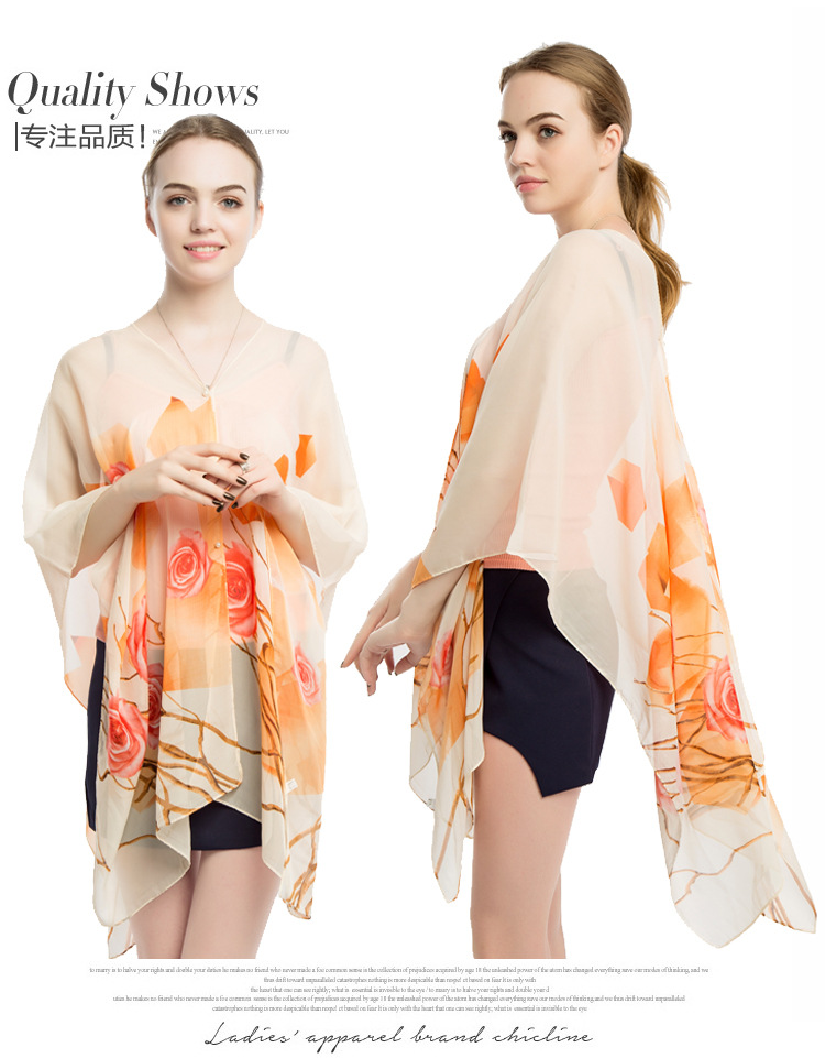 夏季女士丝巾厂家 遮阳防晒披肩批发 礼品围巾