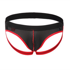 WJ新款無痕低腰內衣無縫男士丁字褲產地貨源