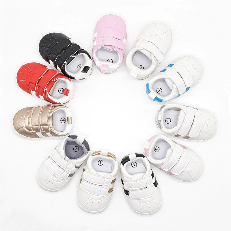 Две бар Детская обувь для малышей резиновая подошва Нескользящая дышащая спортивная детская обувь ступенька Передняя обувь поколение волос