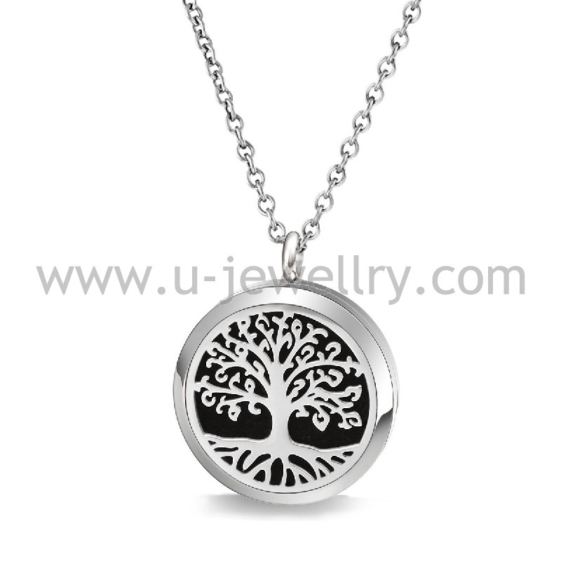 Europe and America charm fashion Titanium Hollow Diffuser Pendant Magnet Open Aromatherapy Pendant