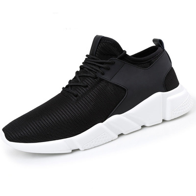 Summer Shoes 2021 Pure black man Casual shoes Korean Edition Trend ventilation Net surface run gym shoes