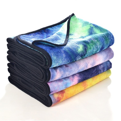 Cross-border hot selling yoga towel microfiber eco-friendly yoga non-slip towel yoga mat sports towel foldable