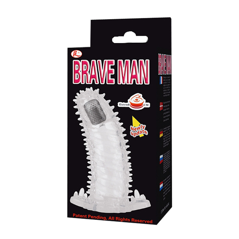 厂家供应男性成人用品夫妻情趣延时喷剂包装盒狼牙棒高潮套彩盒