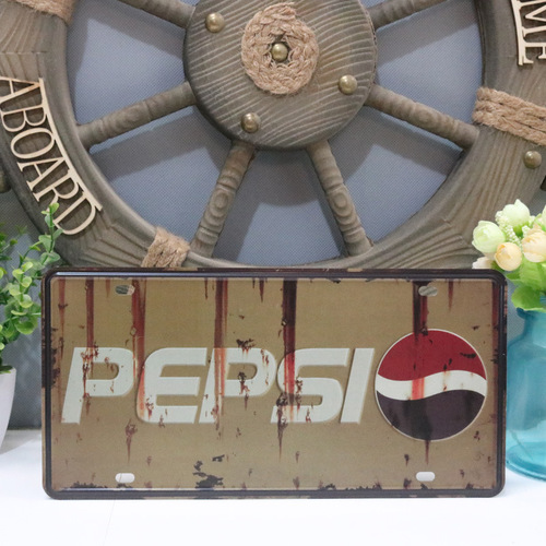 Retro American Creative Tin Plate License Plate Decorative Painting Bar Cafe Home Crafts Metal Wall Decor Wall Ornament