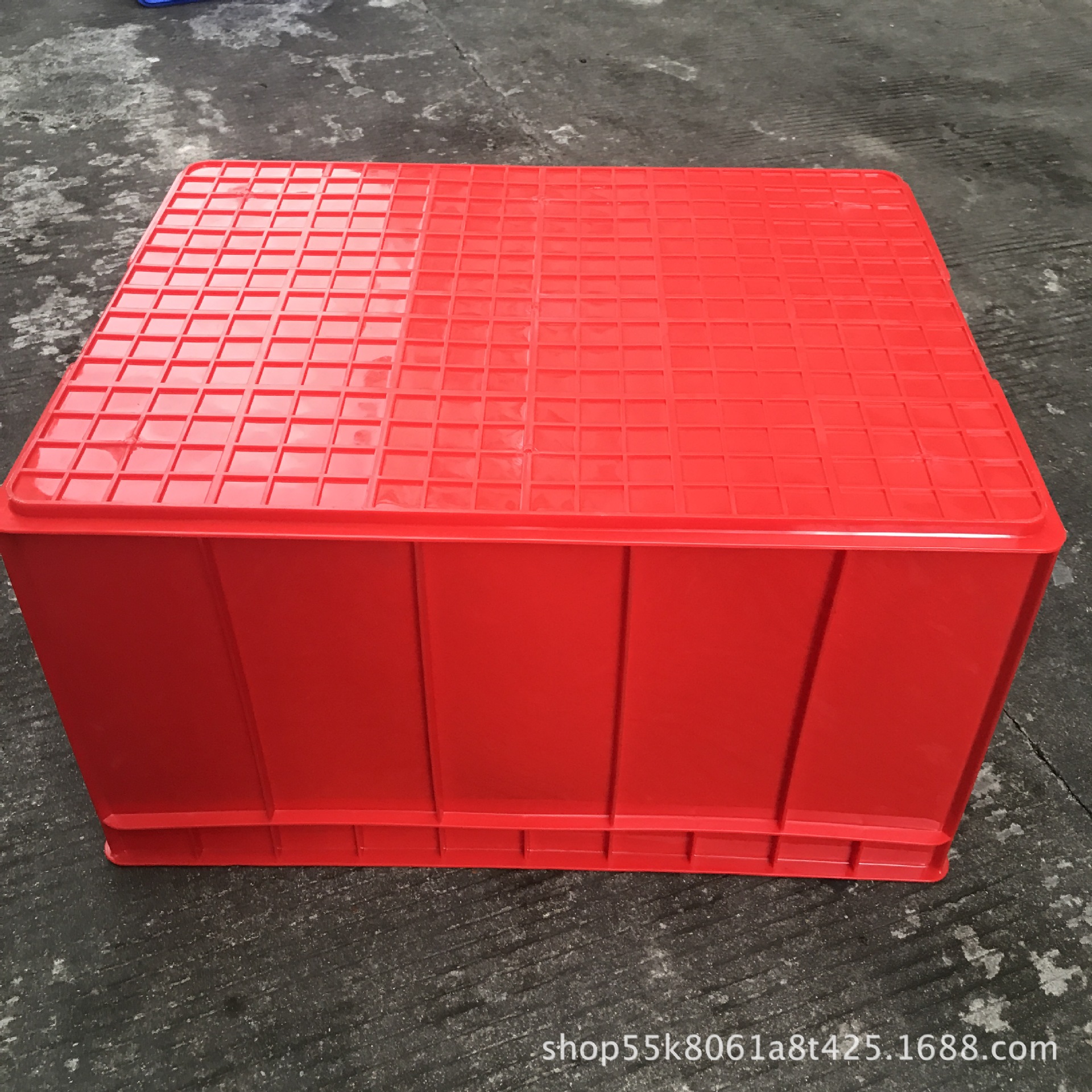 周转箱 车间加厚注塑塑胶带盖包装塑料箱 仓库高强度塑料周转箱