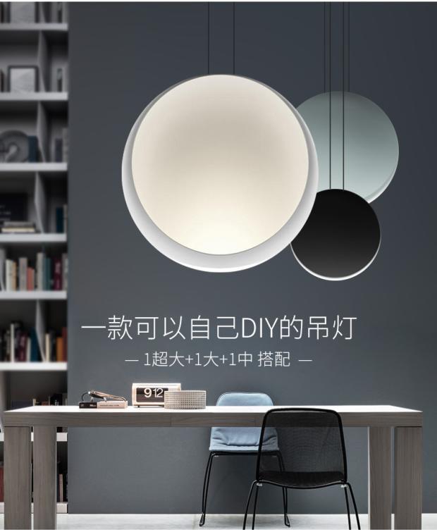 Lustre escandinavo minimalista, para sala de jantar,