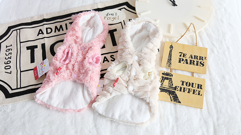 熊耳朵贴布棉服