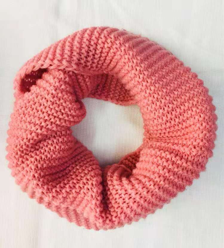Winter Knitting Wool Scarf Women's Warm Thick Solid Color Couple Scarf