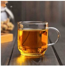 厂家批发直管把杯玻璃小茶杯品茗杯功夫茶具透明玻璃压底小茶杯