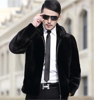 2018韩版冬季仿皮草连帽上衣男女修身款休闲外套潮流风百搭毛毛皮|ru
