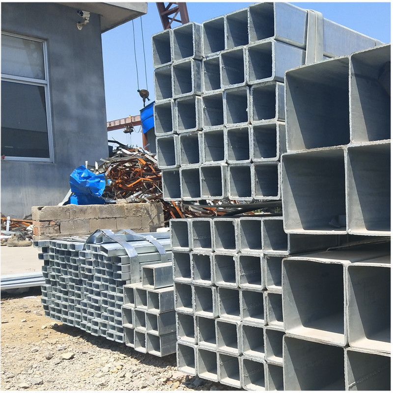 山东 潍坊 热镀锌方管 Q235B 方管价格 镀锌带方管 100*100*4