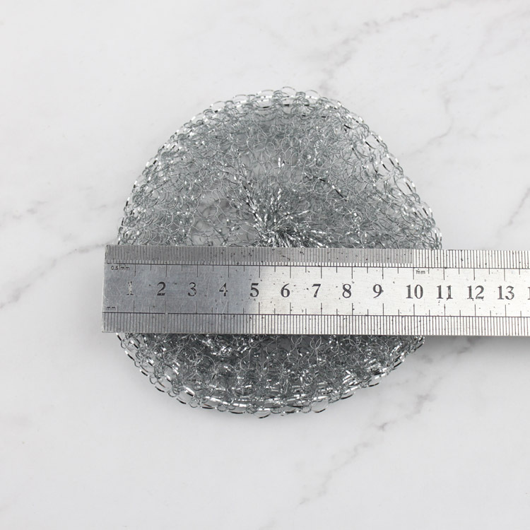 Venta directa de fábrica 17g 10 una bolsa de red Galvanizado con alto contenido de zinc tenis alambre tejido bola de limpieza suministros de limpieza de cocina