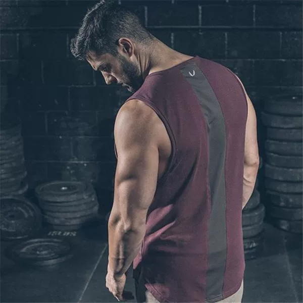 Muscle Maiba Comprehensive Training Vest Summer New Men's Sports Slim Training Fitness Breathable Elastic Leisure Sleeveless