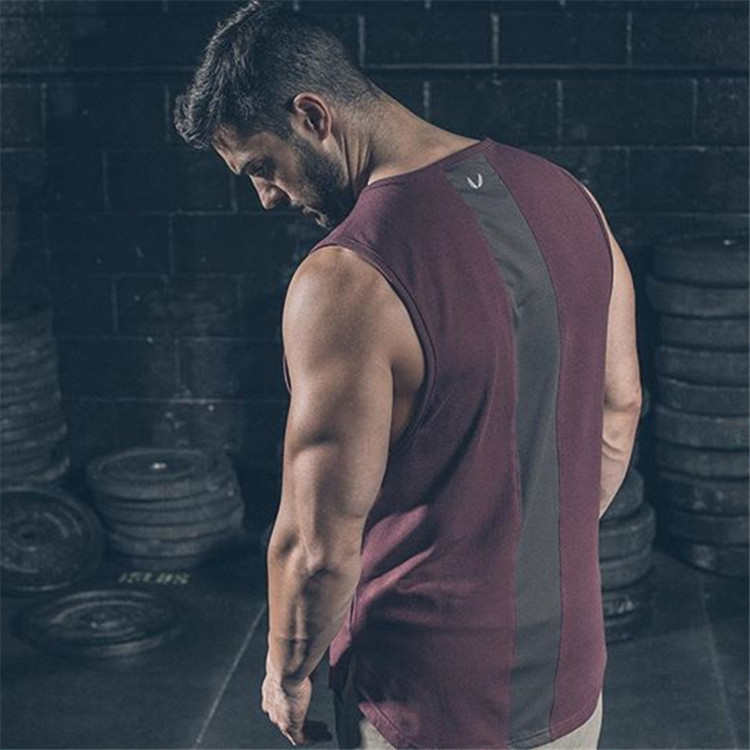 Muscle Maiba Comprehensive Training Vest Summer New Men's Sports Slim Training Fitness Breathable Elastic Leisure Sleeveless