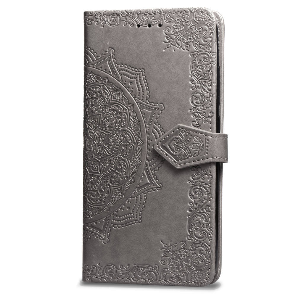 Mandala Embossed Leather Wallet Phone Case For Iphone 16_voghion.com
