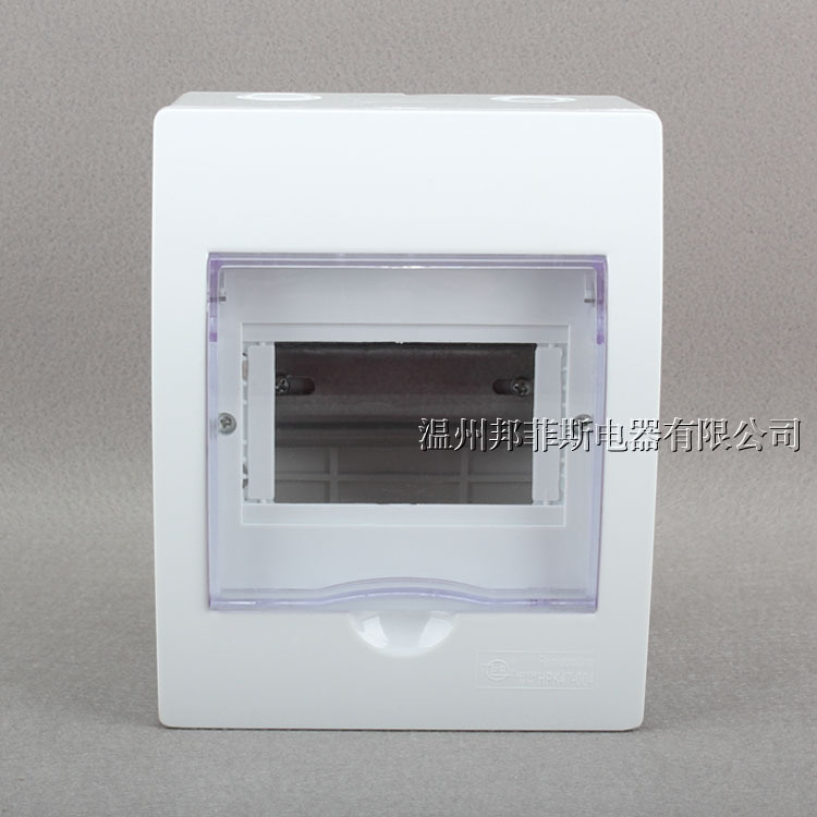 邦菲斯厂家照明配电箱5位强电箱明装塑料照明箱空气开关箱