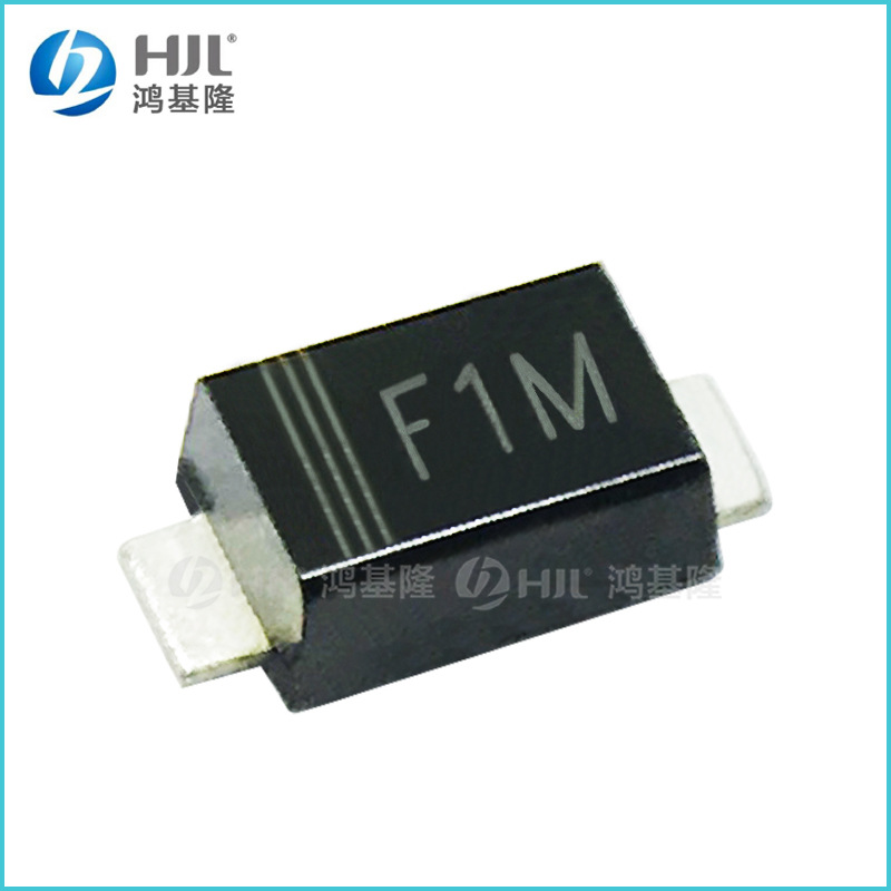 SMD贴片快恢复二极管FR107 SOD-123丝印F1M 1A/1000V体积1206全新