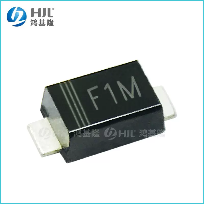 SMD贴片快恢复二极管FR107 SOD-123丝印F1M 1A/1000V体积1206全新