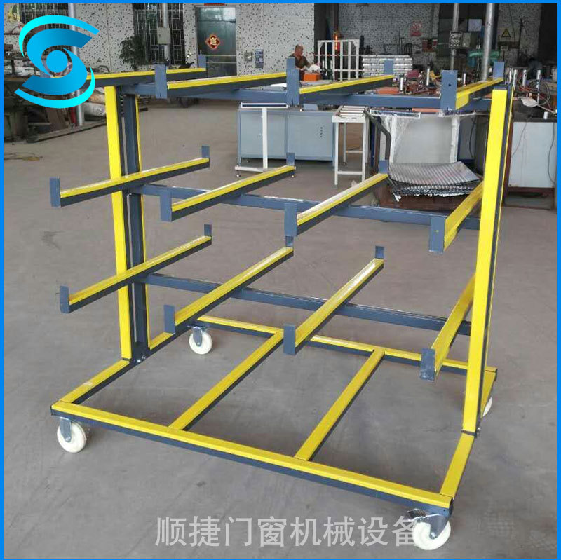 厂家批发铝型材料带轮手推车铝合金管材料运输车间周转车加工定制