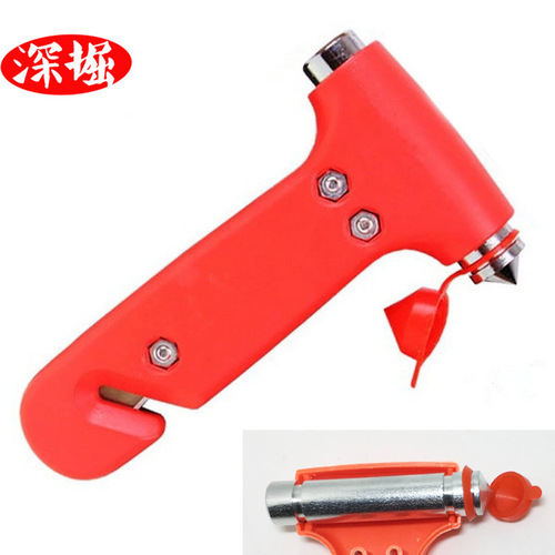 Two-in-one/three-in-one solid safety hammer car life-saving tool escape hammer car window breaker wholesale