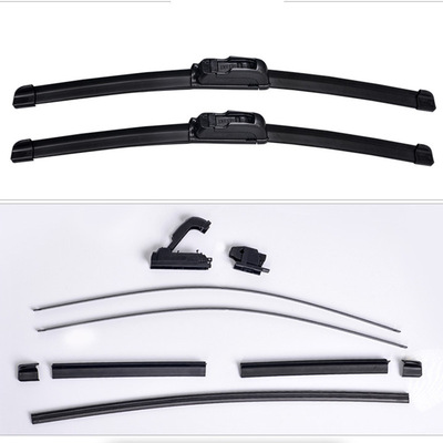 汽车无骨雨刷器 通用汽车雨刮器 一体式橡胶通用U型雨刮片配件