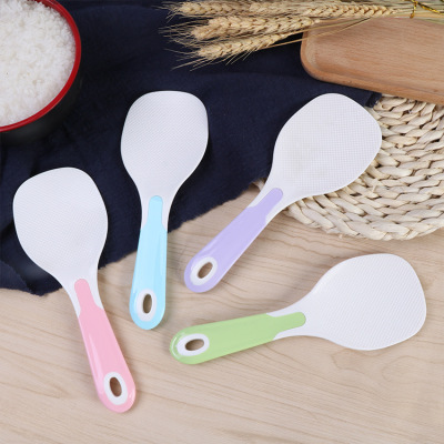 originality pinkycolor silica gel Plastic ladle Rice shovel Steamed Rice Spoon Long handle kitchen ladle