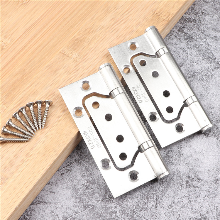 不鏽鋼子母合頁4英寸子母合頁鉸鏈房門合頁免開槽合頁靜音軸承