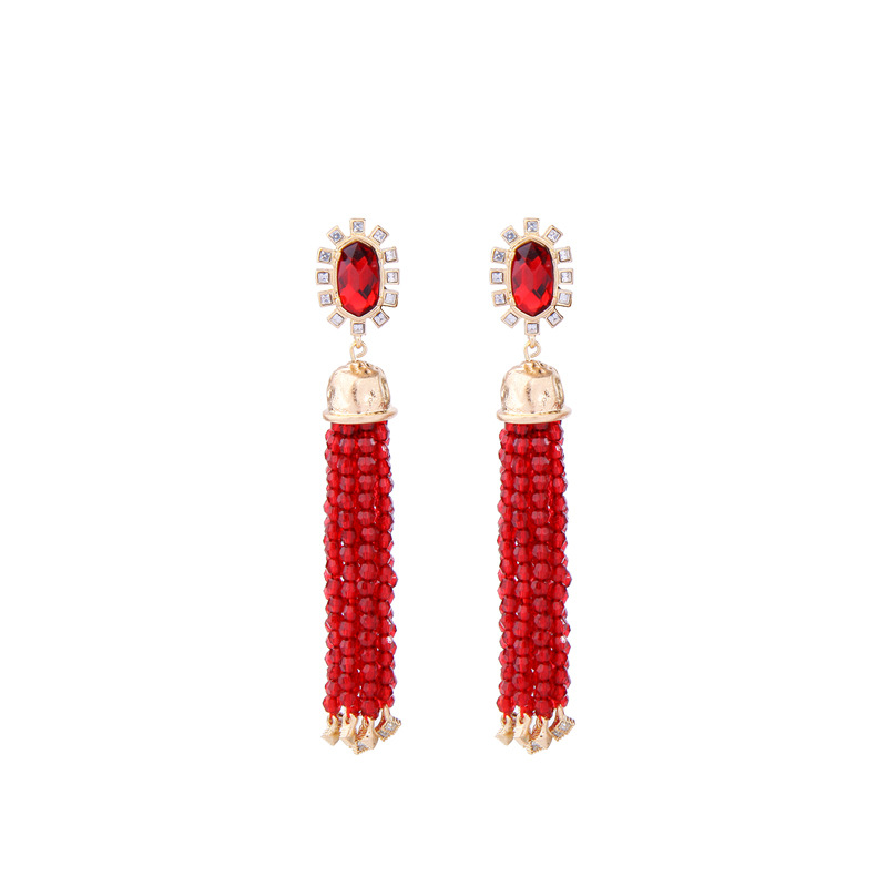 Alloy Fashion Tassel earring  Red1 NHQD5332Red1picture8