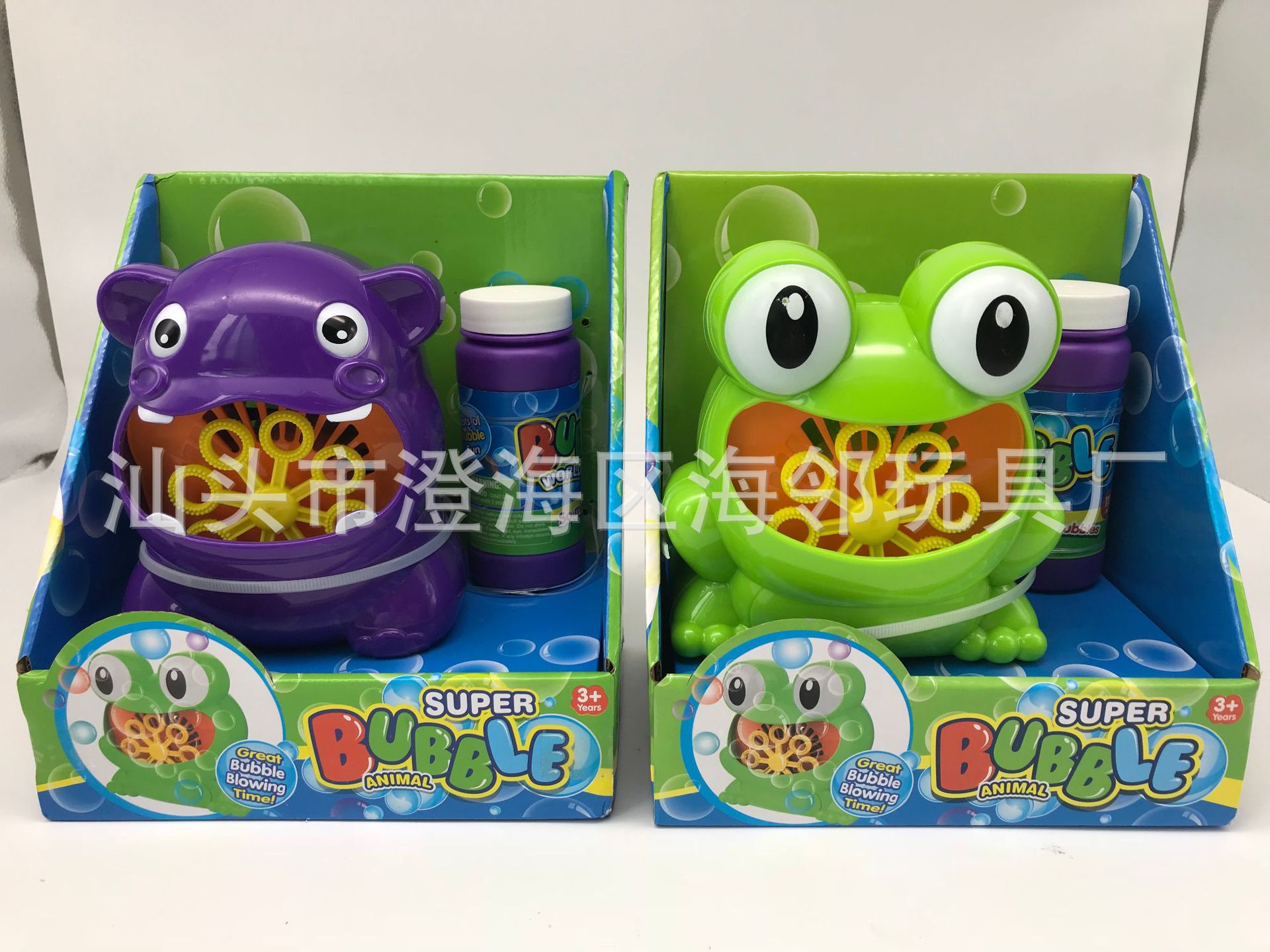 跨境电商青蛙泡泡机定制链接电动吹泡泡器