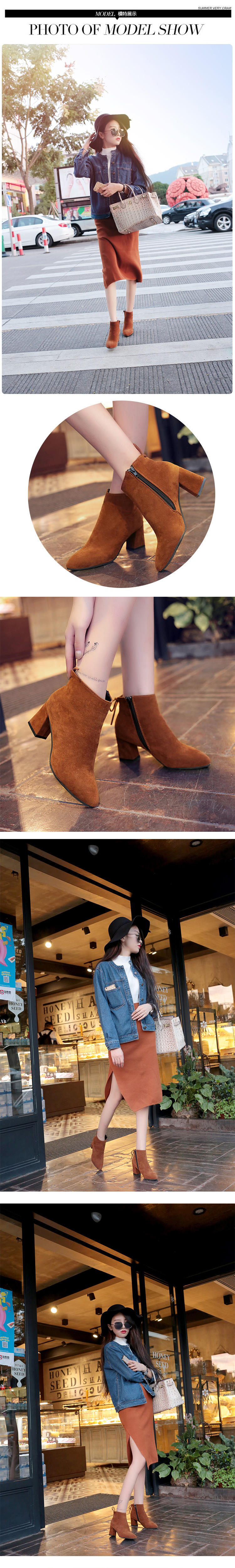 Bottes femme en Daim - Ref 3355385 Image 12