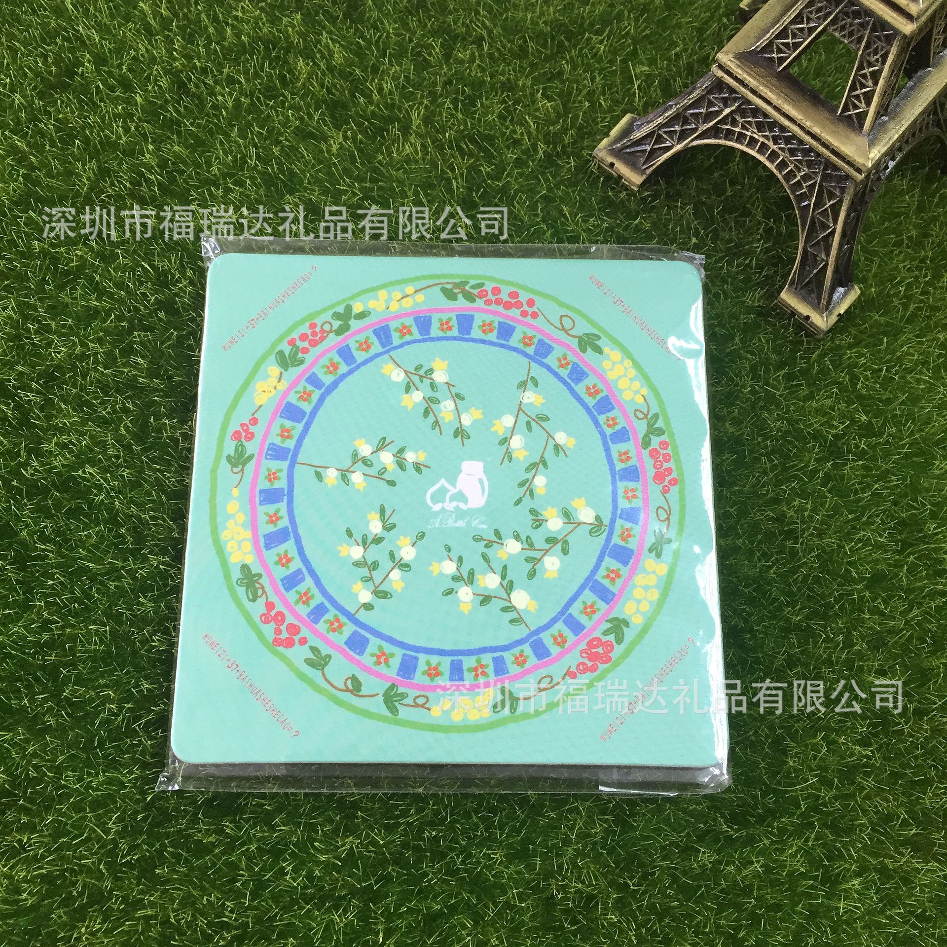 Factory Direct round mdf coaster square mdf coaster environmental protection density board coaster printed logo customization