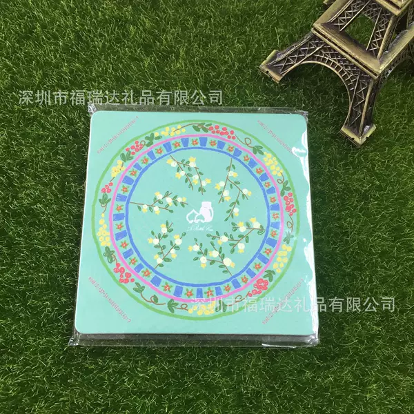 Factory Direct round mdf coaster square mdf coaster environmental protection density board coaster printed logo customization