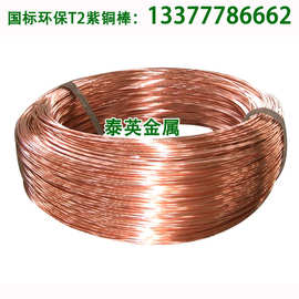 厂家供应国标T2纯铜线 铜铆钉用紫铜线 2.97mm紫铜螺丝线
