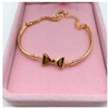 Brass jewelry, accessory, fashionable bracelet with bow, wholesale