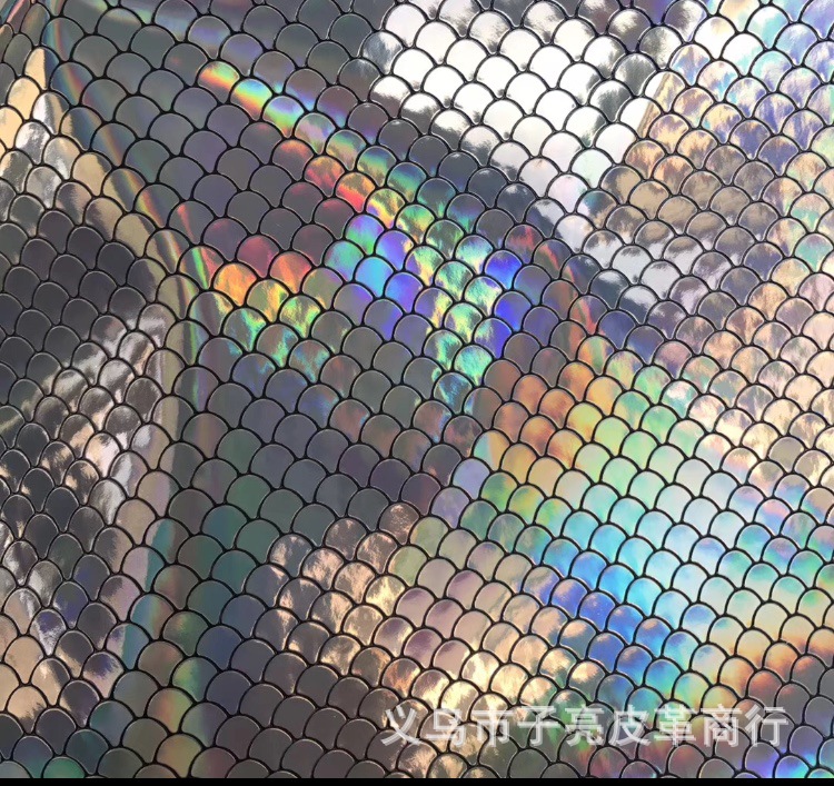 镭射鱼鳞纹