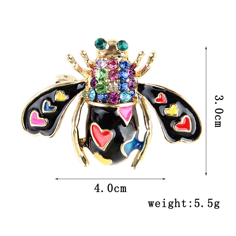 Fashion Bee Alloy Plating Artificial Rhinestones Women's Brooches display picture 2