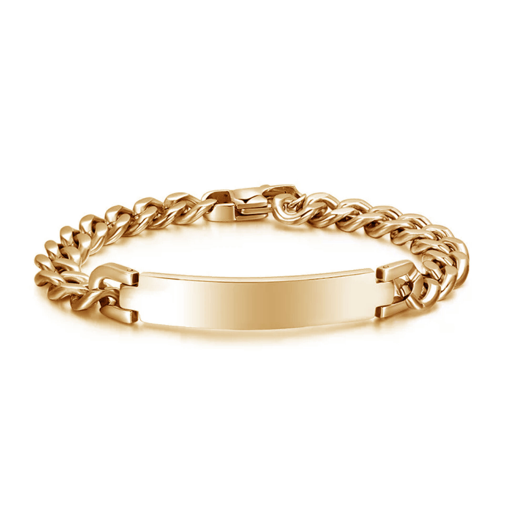 1 Piece Quantity Street Occasion Original Design Solid Color 304 Stainless Steel Men'S Bracelets