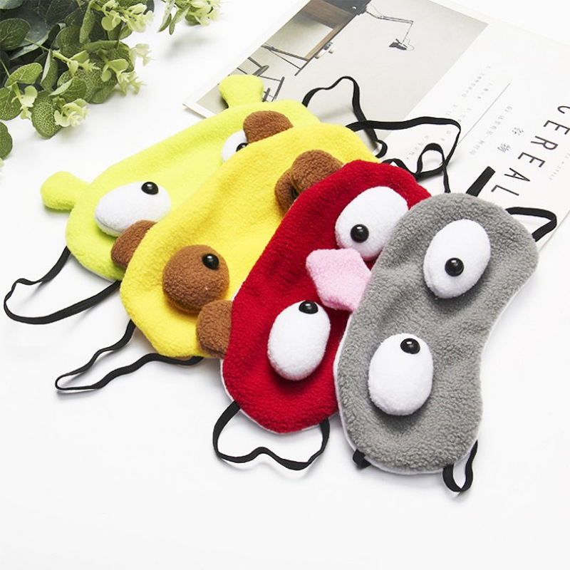 廠家直銷跑男同款遮光護眼罩 創意卡通睡眠眼罩賣萌神器定制批發