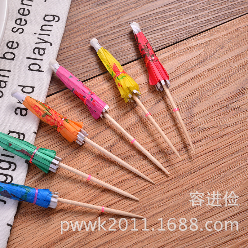 Manufactor supply Umbrella sign Flower sign Cocktail Umbrella sign A snack Western-style food steak decorate Fruit sign Rundlet 100 branch
