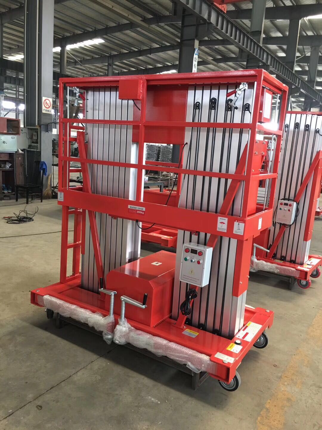 铝合金升降机电动液压升降平台移动式高空作业车单双桅柱升降机梯