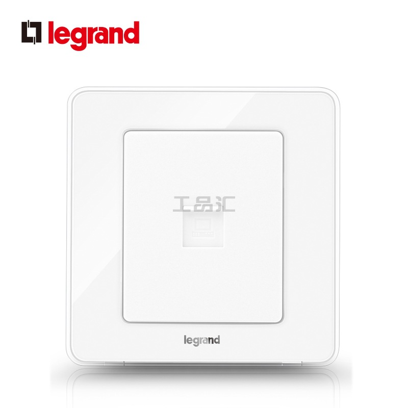 罗格朗 逸典/一位电脑插座（超五类）/冰莹白；V7/C01