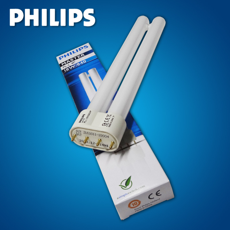 필립스 PL-L 18W24W | 36W | 55W865 | 840 | 830 4P H 튜브 캐뉼라 4 바늘 천장 램프