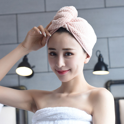 Japanese-style thickened dry hair cap for adults, strong absorbent dry hair towel, shower cap, turban, children's hair towel quick-drying cap