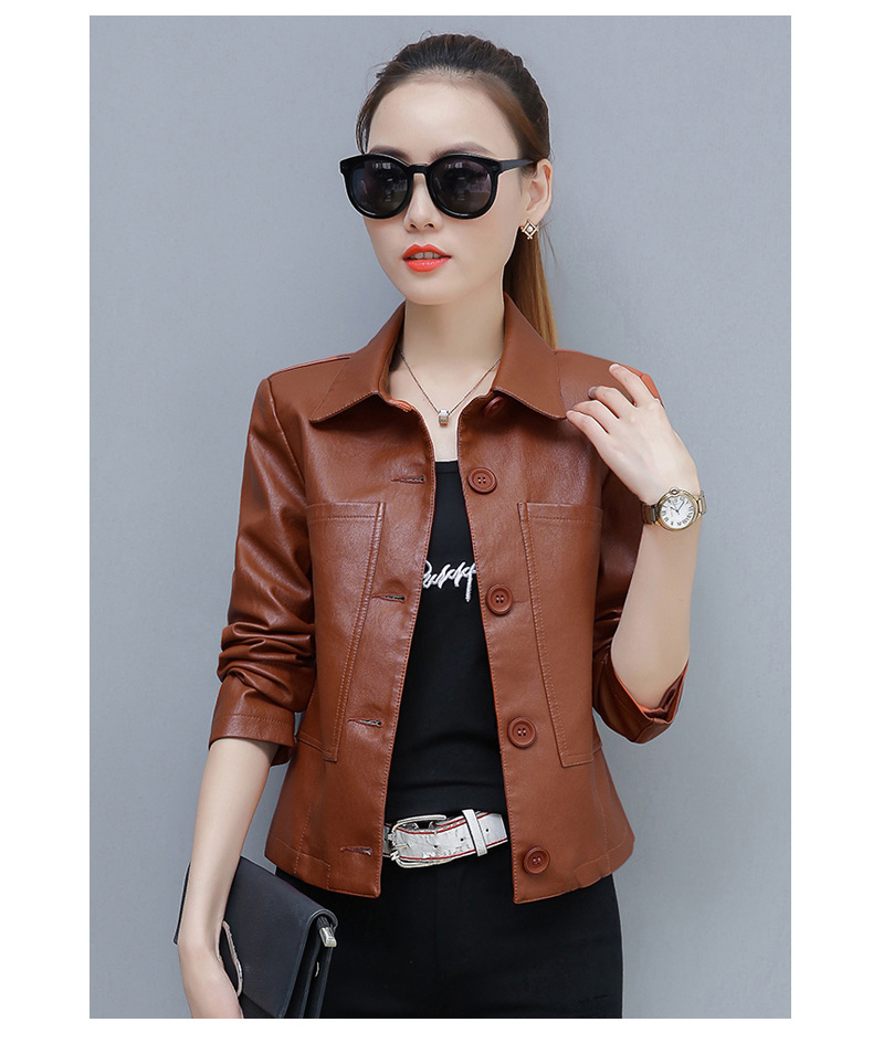 Veste en cuir femme en PU - Ref 3447449 Image 19