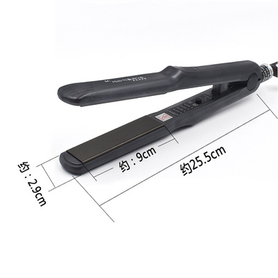批发直销刘海直发小夹板平板电夹板五档调温内扣美发夹板2米线|ru