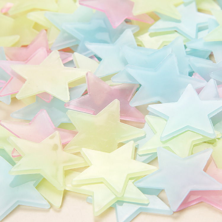 3cm Star Luminous 100pcs Pack Fluorescent Star Sticker display picture 4