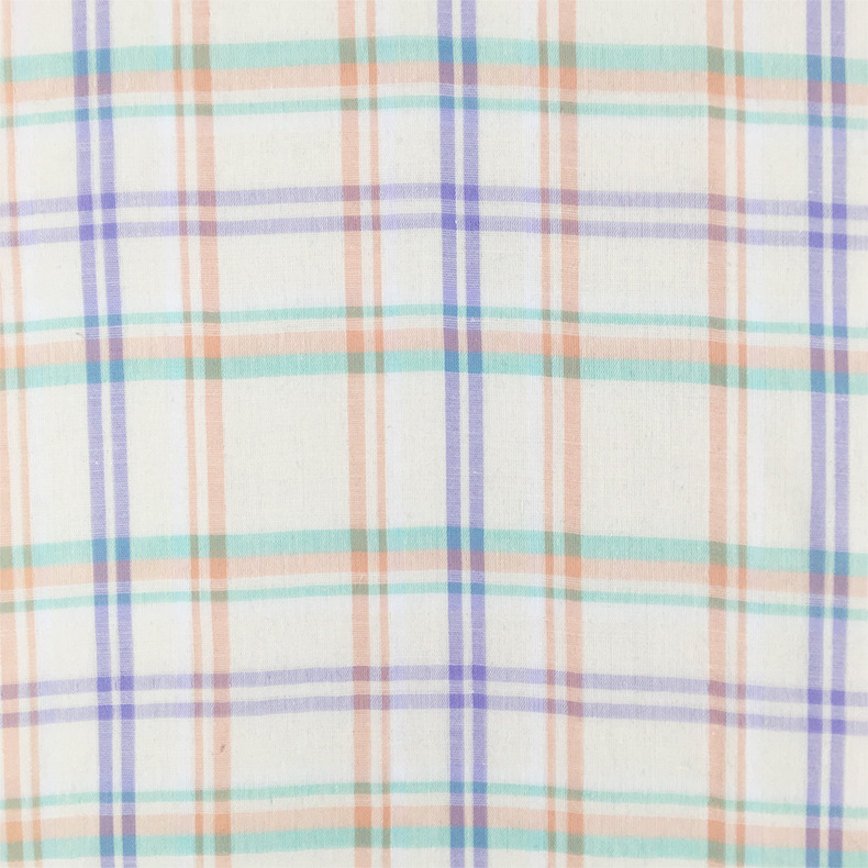 厂家 全棉双层格布 XH-325#   时尚服装面料 加工定制