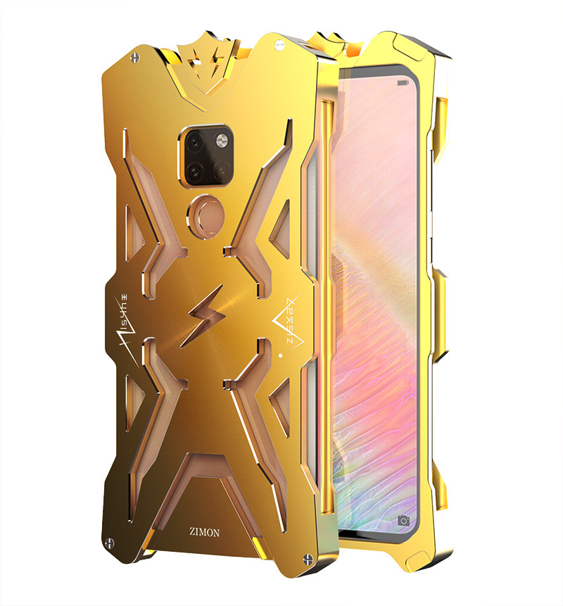 SIMON THOR Aviation Aluminum Alloy Shockproof Armor Metal Case Cover for Huawei Mate 20 Pro & Huawei Mate 20 X & Huawei Mate 20