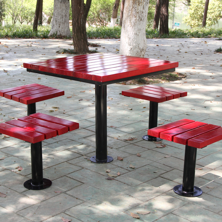 户外家具 木休闲桌椅组合/ 靠背椅 公园  园林椅 8171一件批发